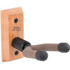 String Swing Banjo Hanger Wooden Wall Holder Cherry Hardwood CC01B-C