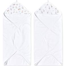 Cotton Baby Towels Aden + Anais Pack of 2 Essential Hooded Towel Dino Jungle