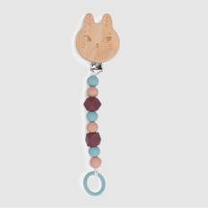 Moulin Roty Wooden Animal Soother Chains Beige One Size