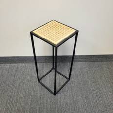 Planters Accessories MDR Trading Inc. Rattan Top With Metal Frame Side Plant Stand
