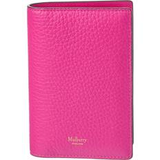 Mulberry Passport Covers Mulberry Logo Plaque Leather Passport Case