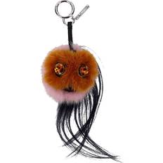 Brown Keychains Fendi Keychain Women Fur - Brown