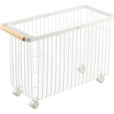 Badrumstillbehör Yamazaki Home Tosca Rolling Laundry Basket White