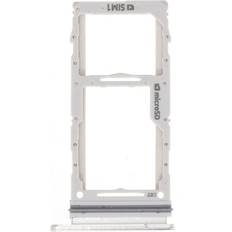 SIM-kortfack Samsung Galaxy S20 Dubbel Sim-Kortbricka Del Vit