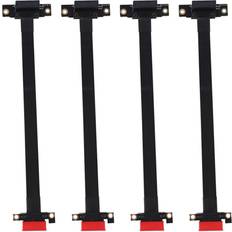 Controller Cards Veneka 4X 90 Degree Pci-e Pci Express 1x to Slot Riser Card Converter Extender