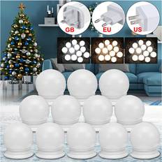 USB Hollywood LED Vanity Mirror Makeup Dressing Table Dimmable Light Bulbs