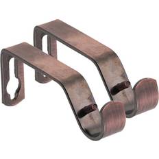 Mounts & Hooks for Curtains Lister Cartwright Metal Finish Pack of 2 Antique Copper 19mm Curtain Pole Ends Brackets Pack of 1