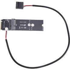 Controller Cards Tauoh NGFF M.2 A+E Key to NVMe PCI-E SSD Port Converter Adapter