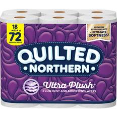 Quilted Northern Quilted Northern Ultra Plush Toilet Paper 18 Mega Rolls 72 Regular Rolls 3-Ply Bath Tissue