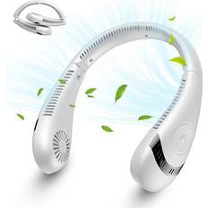 Portable Neck Fan Mini USB Rechargeable Lazy Neckband Bladeless Cooler