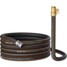 Hoses on sale Giraffe Tools Hybrid Garden Hose 25ft x 5/8 Female and Male Fittings with Shut off Valve