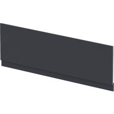 Black Bathtubs Hudson Reed Nuie Soft Black MFC 1800mm Front Bath Panel BPR1407
