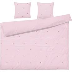 Juna Hemtextil Juna Daisy Bäddset 220x220 cm Pink-Röd Påslakan Rosa (220x220cm)