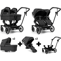 Emmaljunga NXT Twin Travel System Black Lounge