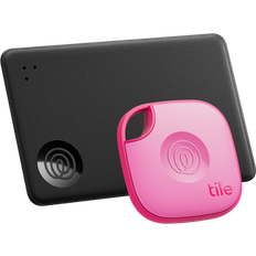 Tile Starter Pack Black Pink Punch Key Wallet Finder & Tracker