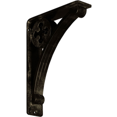 Corbels & Brackets Ekena Millwork 2 W x 7 1/2 D x 10 H Crawley Wrought Iron Bracket