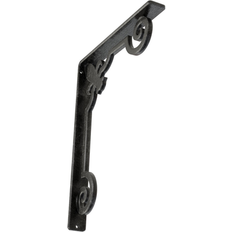 Corbels & Brackets Ekena Millwork 1 1/2 W x 10 D x 12 H Fleur De Lis Wrought Iron Bracket