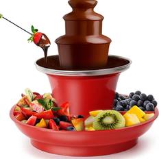 Tooarts 3 Tier Electric Chocolate Fountain Machine with Tray