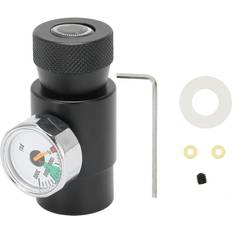 Neoglint Soda CO2 Cylinder Refilling Adapter Connector Set 3000psi Pressure Gauge Black