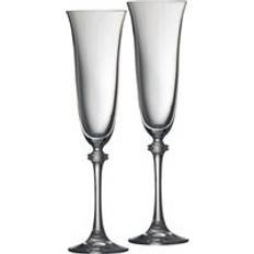 Galway Crystal Liberty Flute Pair Champagne Glass