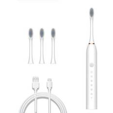Maxpower Electric Toothbrushes Maxpower Pink Sonic Electric Toothbrush Ultrasonic Automatic USB Rechargeable IPX7 Waterproof