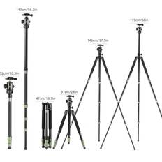 68-Inch Photography Horizontal Tripod Camera 10kg