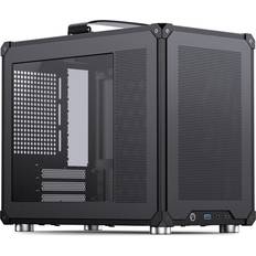 Jonsbo C6 MAX PC-chassi Minichassi Micro-ATX Härdat Glas Svart