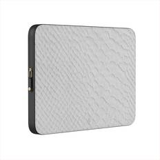 White Sleeves Burga Glacial Desert White Snakeskin Laptop Sleeve 16 inches