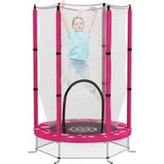 Aiyaplay 4.6FT Toddler Trampoline with Safety Enclosure Net