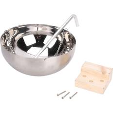 Sauna Accessories Meterk 20cm Stainless Steel Sauna Aromatherapy Bowl