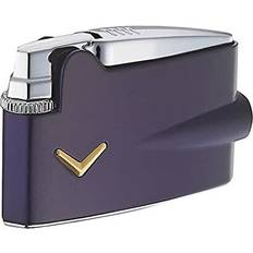 Lighters Ronson Varaflame Flint Action Gas Lighter Metallic Blue