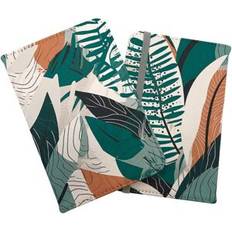 Green Passport Covers Warren Reed Designer Autumn Tropical Leaves Passport Cover - Green