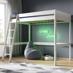 Noomi Tera Solid Wood Small Double High Sleeper White