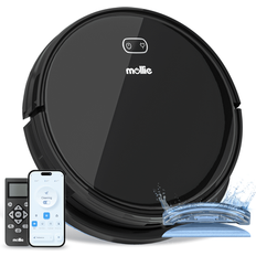 Robot Vacuum Cleaners Mollie Robot Vacuum ABS Wi-Fi 150ML 2800Pa Black
