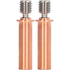 3D-utskrift Tomtop Jms 2 Pcs Nozzle Throat Bimetal Heat Break Tube M6 3D Printer Accessory for CR 6 SE
