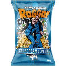 Fødevarer Raggarchips Sourcream & Onion 150 gram