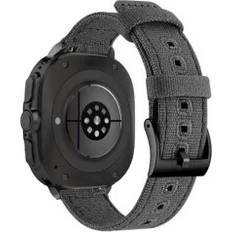 INF Samsung Galaxy Watch 7 Ultra Canvas Sportarmband Grau Schwarz