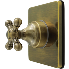 Mixing Valves Kingston Brass Metropolitan Single-Handle Six-Way Diverter Valve with Square Trim Kit 4.31 In L X 3.94 In W X 4.31 In H