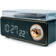 Retro Bluetooth Speaker And Alarm Clock Green