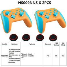 Game Controllers HCSC Bluetooth 2.4G Wireless Controller 2pcs