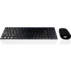 Accuratus Minimus X Slim Wireless Keyboard Mouse QWERTY UK English Black