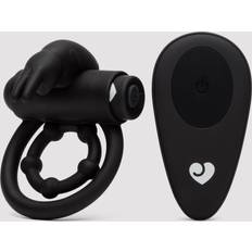 Sexleksaker LoveHoney Hoppy Endings Remote-Control Rabbit Cock Ring Black