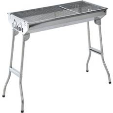 Stainless steel charcoal bbq Garden Mile Large Stainless Steel Charcoal BBQ Grill