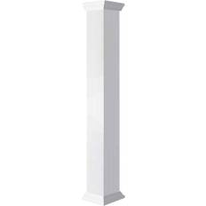 Columns Ekena Millwork Craftsman Classic Square Non-Tapered Smooth PVC Column Kit 10 W x 8 H