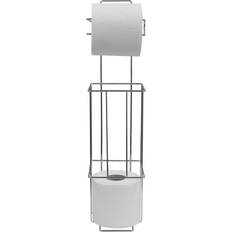 Toilet Brush and Toilet Roll Holder Set 53cm H x 13cm W x 13cm D