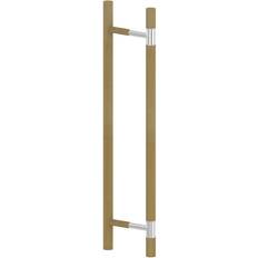 Dörrhandtag Vertikalt Rakt Trä Med Metallaccent 36 x 900 mm