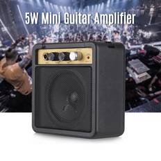 Mini guitar Andoer Mini Guitar Amplifier Amp Speaker 5W with 6.35mm Input 1/4 Inch Headphone