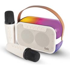 Itek I58086 Portable Bluetooth Karaoke Speaker with 2 x Wireless Microphones