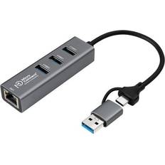 MicroConnect Premium 4-port USB Hub 2x