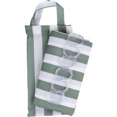 Casa Living Badeforhæng B 180 x L 200 cm Polyester Grønstribet